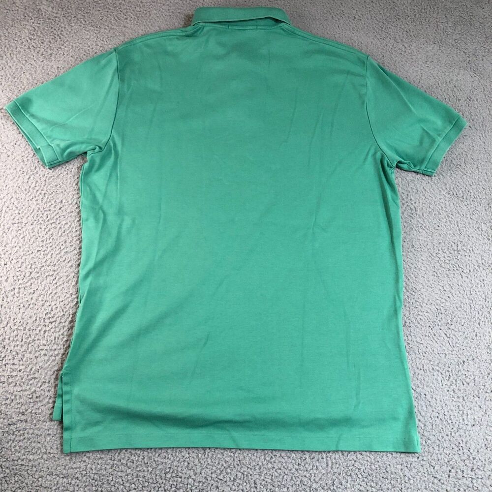 Polo Ralph Lauren Shirt Mens Large Blue Teal Polo Slit Golf Preppy Jockey Pony - Picture 7 of 9